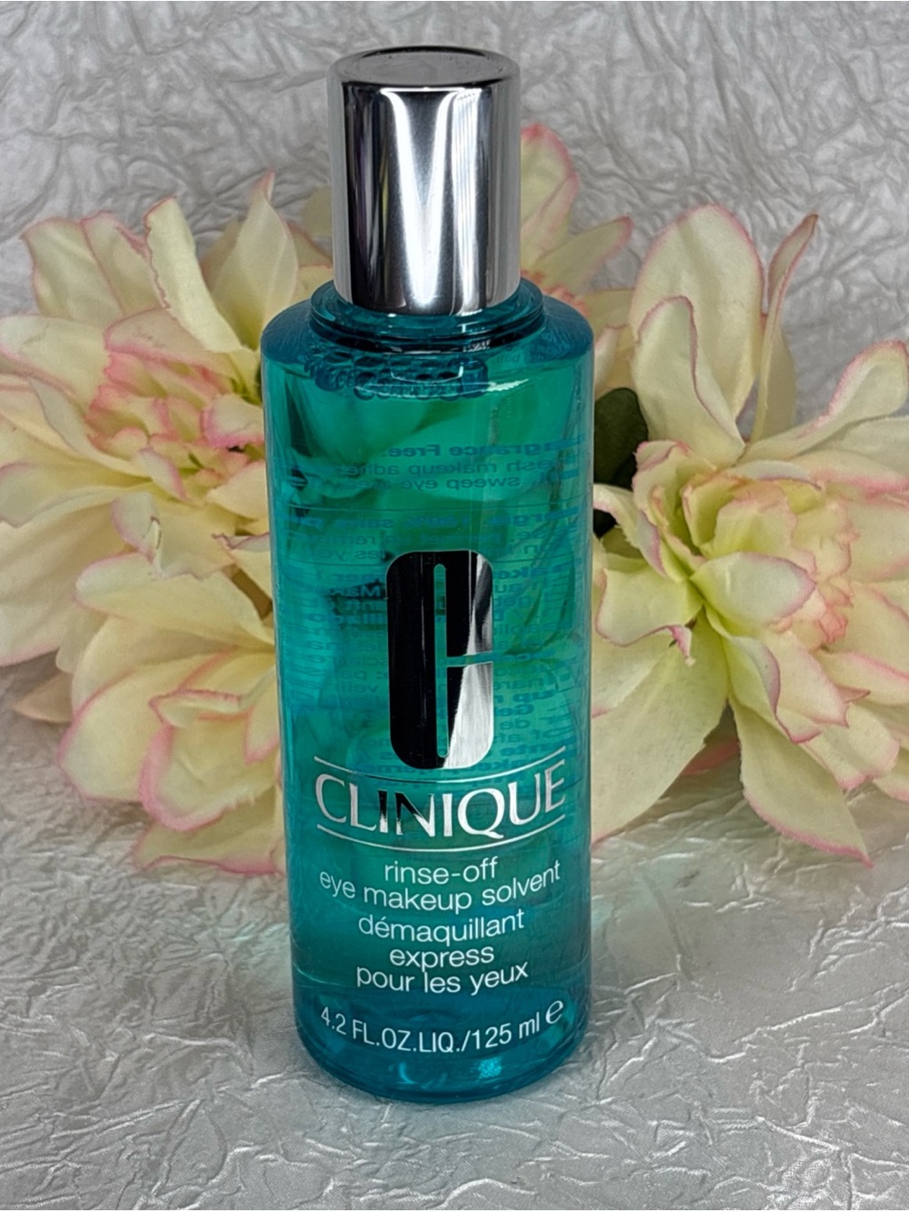 Clinique Rinse-Off Eye Makeup Solvent All Skin Types Full Size 4.2 oz